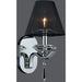 Gatsby Polished Chrome Clear Crystal 1 Light Wall Sconce - Wall Sconces