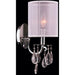 Gatsby Polished Chrome Clear Crystal 1 Light Wall Sconce - Wall Sconces