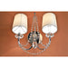 Gatsby Polished Chrome Clear Crystal 2 Light Wall Sconce - Wall Sconces