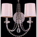Gatsby Polished Chrome Clear Crystal 2 Light Wall Sconce - Wall Sconces