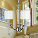 Gatsby Polished Chrome Clear Crystal 3 Light Chandelier - Chandeliers