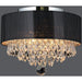 Gatsby Polished Chrome Clear Crystal 3 Light Flushmount - Flushmounts