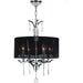 Gatsby Polished Chrome Clear Crystal 4 Light Chandelier - Chandeliers