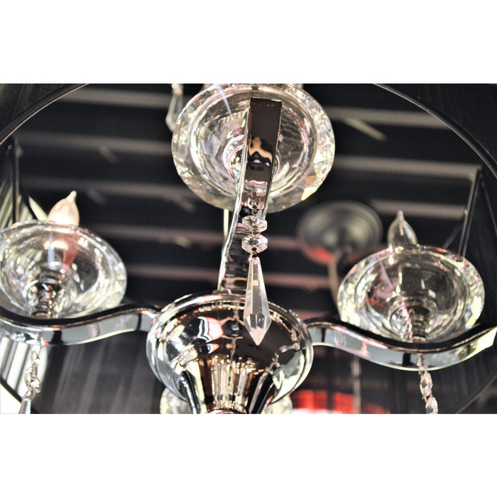 Gatsby Polished Chrome Clear Crystal 4 Light Chandelier - Chandeliers