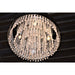 Gatsby Polished Chrome Clear Crystal 4 Light Flushmount - Flushmounts