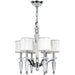 Gatsby Polished Chrome Clear Crystal 6 Light Chandelier - Chandeliers