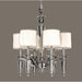 Gatsby Polished Chrome Clear Crystal 6 Light Chandelier - Chandeliers