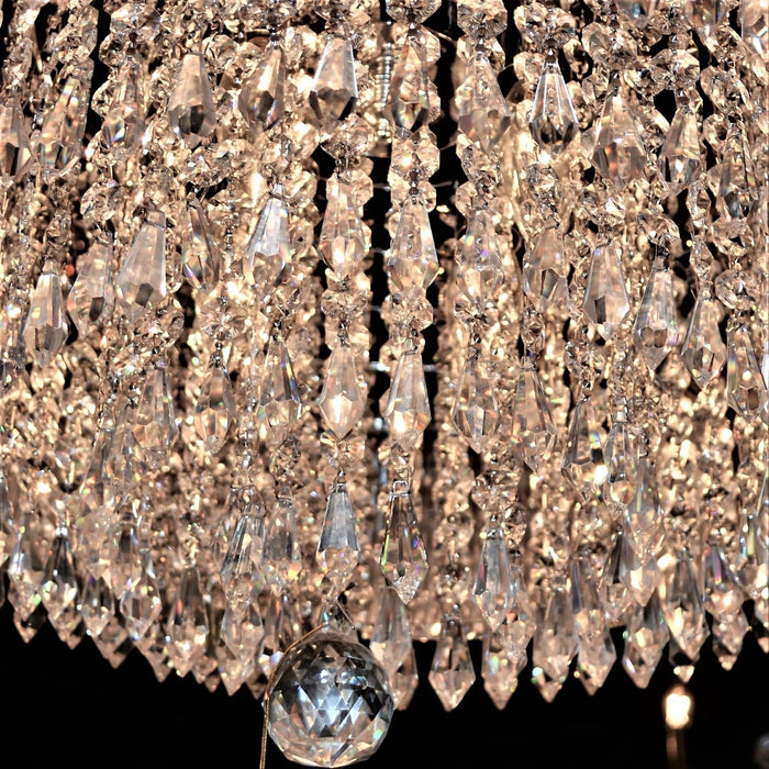 Gatsby Polished Chrome Clear Crystal 8 Light Chandelier - Chandeliers