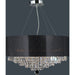 Gatsby Polished Chrome Clear Crystal 8 Light Chandelier - Chandeliers
