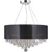 Gatsby Polished Chrome Clear Crystal 8 Light Chandelier - Chandeliers