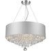 Gatsby Polished Chrome Clear Crystal 8 Light Chandelier - Chandeliers