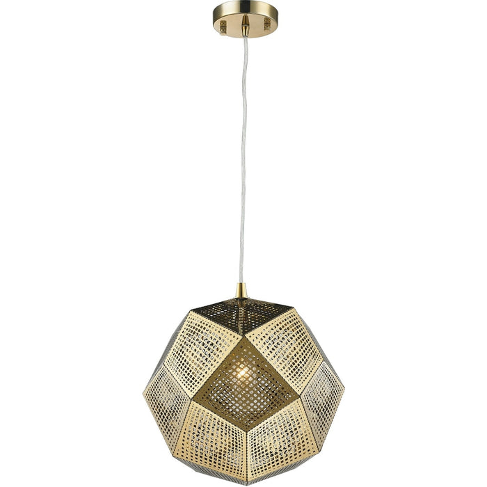 Geometrics Champagne Gold 1 Light Pendant - Pendants