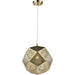 Geometrics Champagne Gold 1 Light Pendant - Pendants