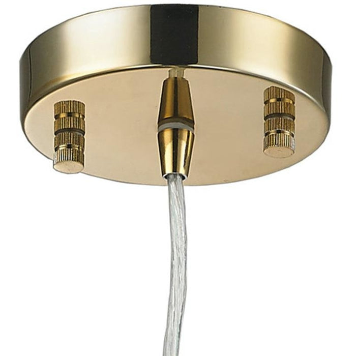 Geometrics Champagne Gold 1 Light Pendant - Pendants