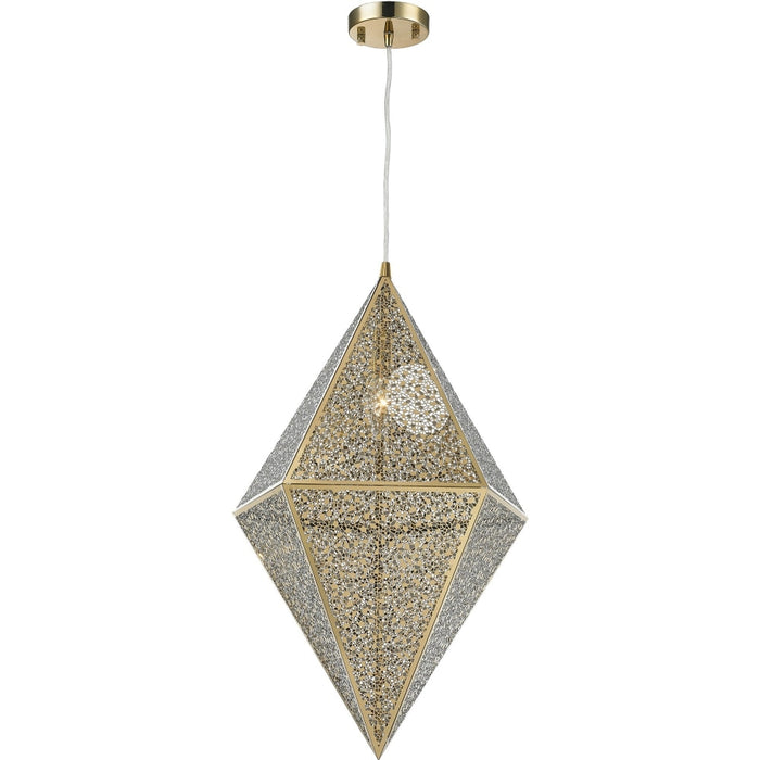 Geometrics Champagne Gold 1 Light Pendant - Pendants