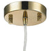 Geometrics Champagne Gold 1 Light Pendant - Pendants