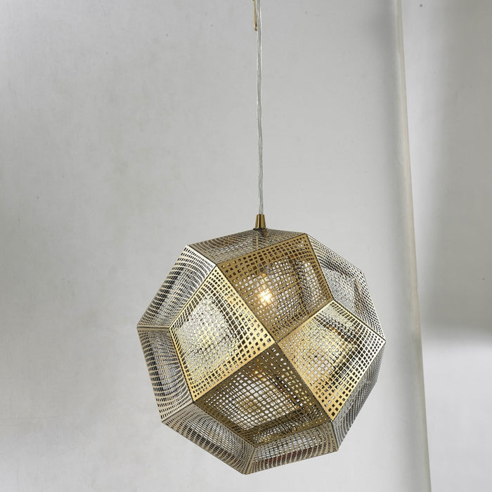 Geometrics Champagne Gold 1 Light Pendant - Pendants
