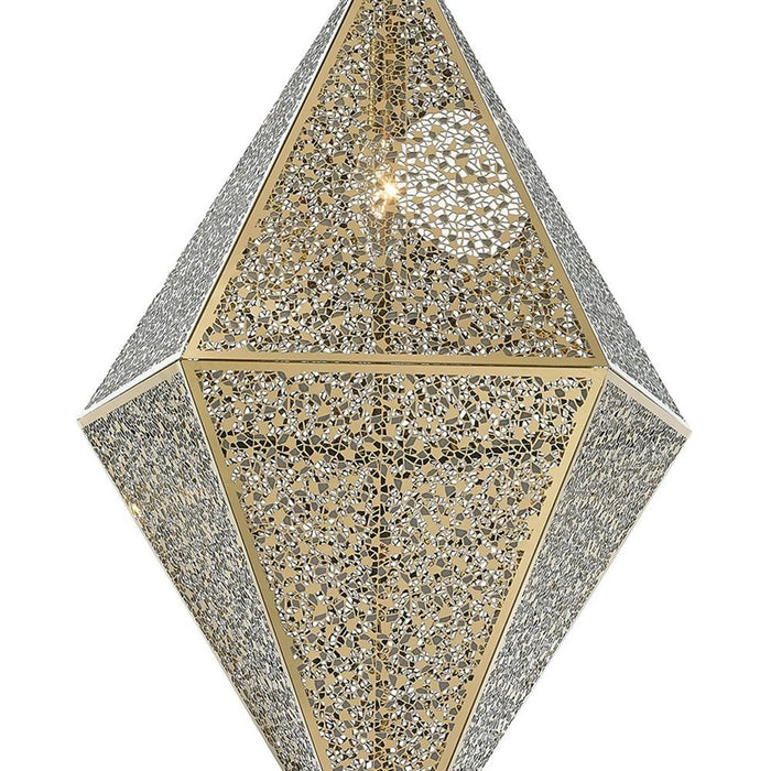 Geometrics Champagne Gold 1 Light Pendant - Pendants