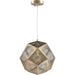 Geometrics Champagne Gold 1 Light Pendant - Pendants