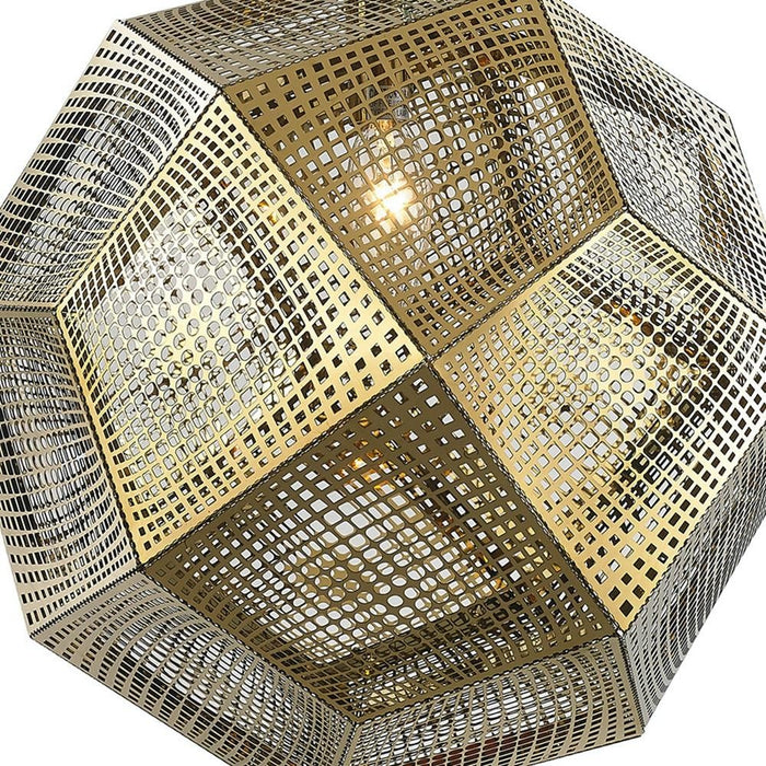 Geometrics Champagne Gold 1 Light Pendant - Pendants