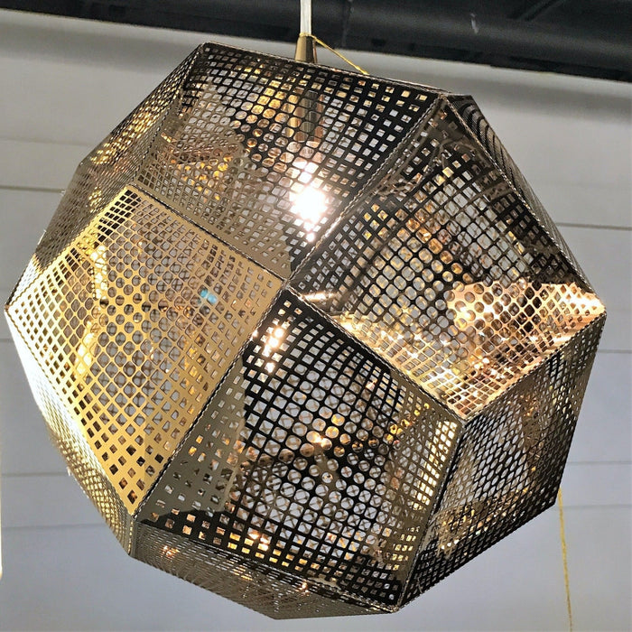 Geometrics Champagne Gold 1 Light Pendant - Pendants