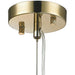 Geometrics Champagne Gold 3 Light Pendant - Pendants