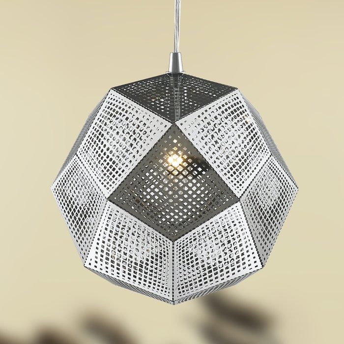 Geometrics Chrome 1 Light Pendant - Pendants