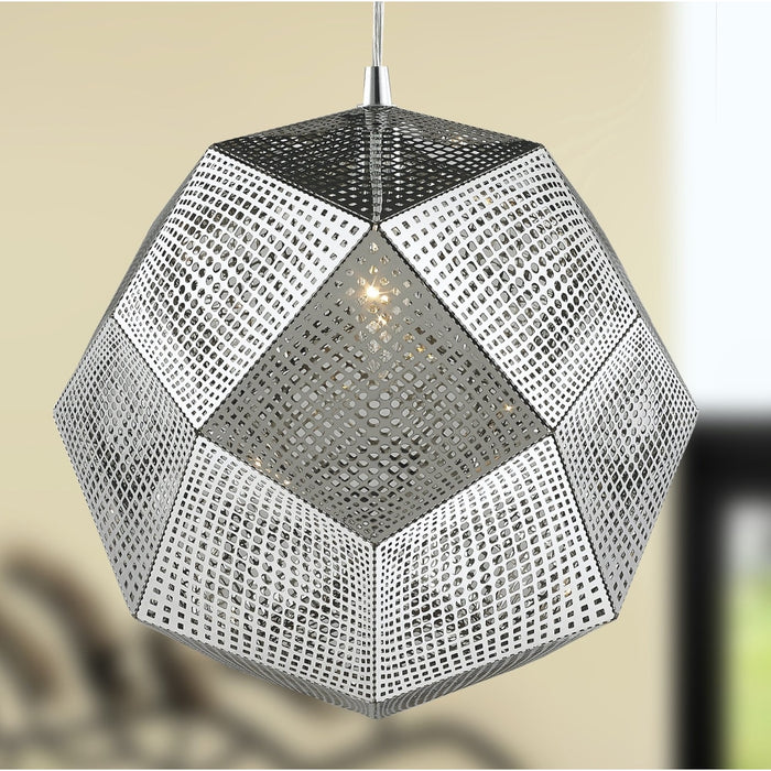 Geometrics Chrome 1 Light Pendant - Pendants
