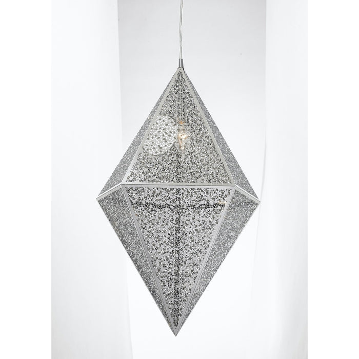 Geometrics Chrome 1 Light Pendant - Pendants