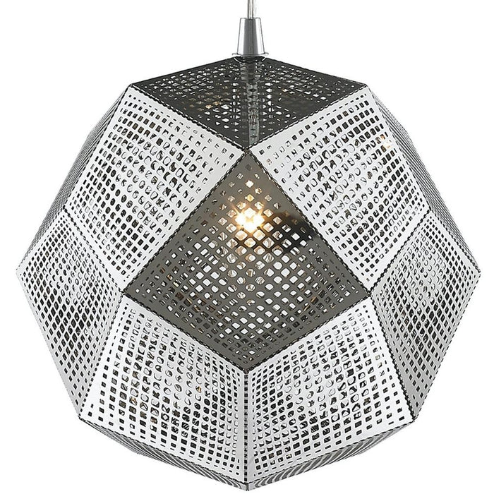 Geometrics Chrome 1 Light Pendant - Pendants
