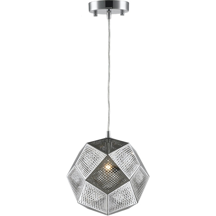 Geometrics Chrome 1 Light Pendant - Pendants