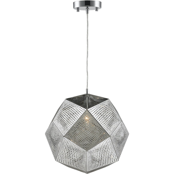 Geometrics Chrome 1 Light Pendant - Pendants