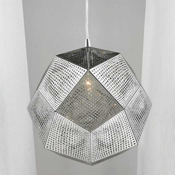 Geometrics Chrome 1 Light Pendant - Pendants