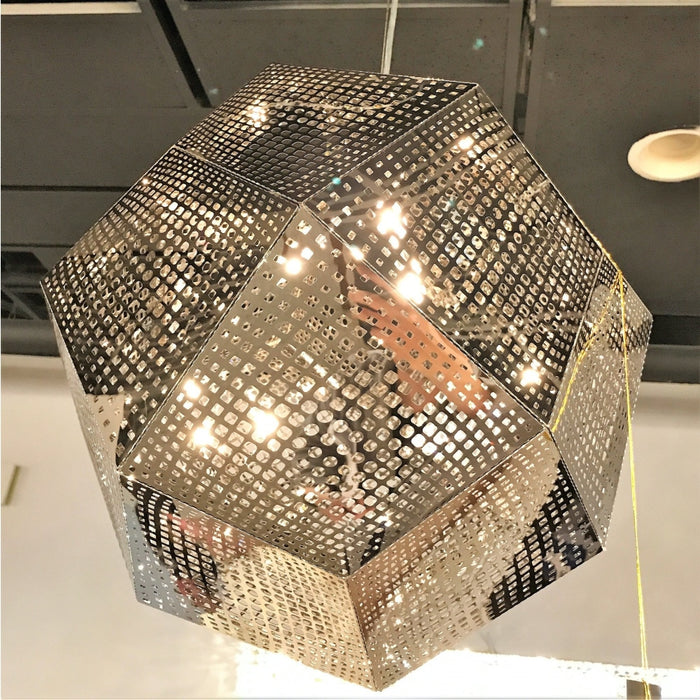 Geometrics Chrome 3 Light Pendant - Pendants