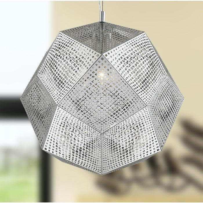 Geometrics Chrome 3 Light Pendant - Pendants