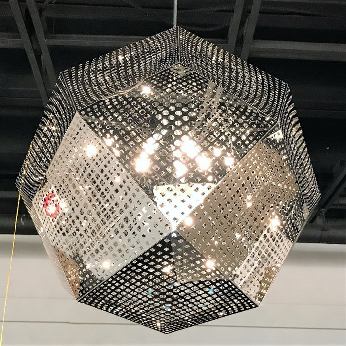 Geometrics Chrome 5 Light Pendant - Pendants