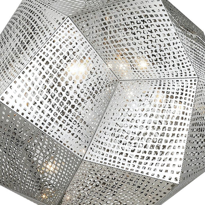 Geometrics Chrome 5 Light Pendant - Pendants