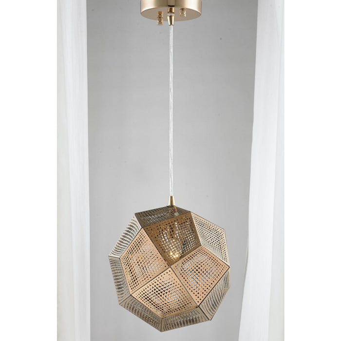 Geometrics Rose Gold 1 Light Pendant - Pendants