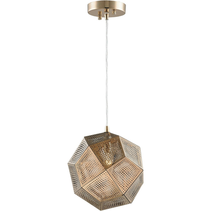 Geometrics Rose Gold 1 Light Pendant - Pendants