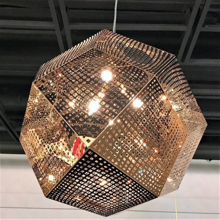 Geometrics Rose Gold 3 Light Pendant - Pendants