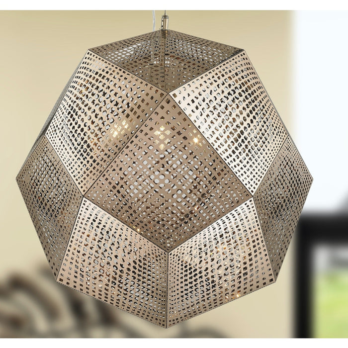 Geometrics Rose Gold 5 Light Pendant - Pendants