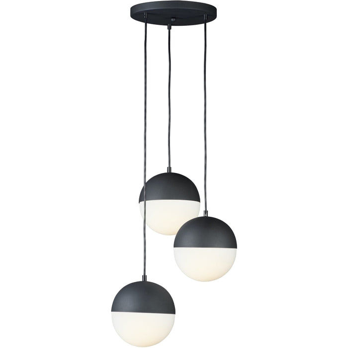 Half Moon Black LED Multi-Light Pendant - Pendants