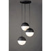 Half Moon Black LED Multi-Light Pendant - Pendants
