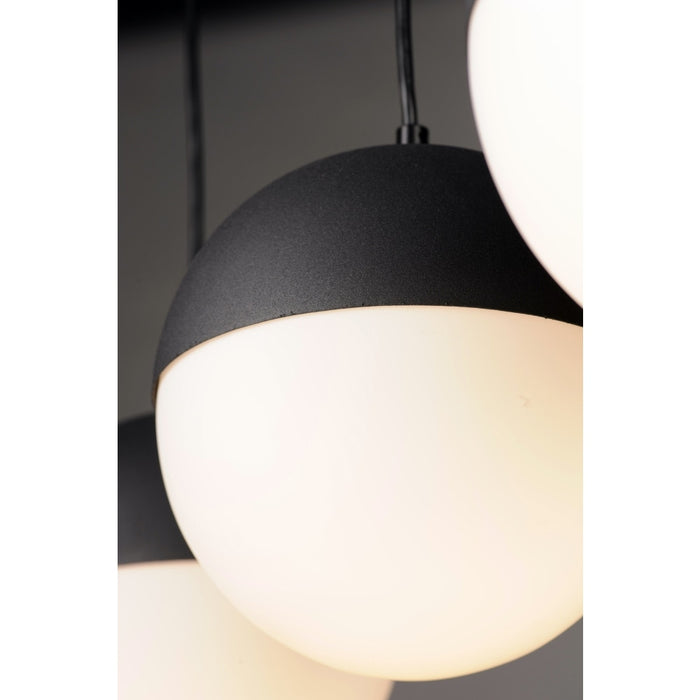 Half Moon Black LED Multi-Light Pendant - Pendants