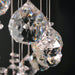 Helix Polished Chrome Clear Crystal 6 Light Halogen Chandelier - Chandeliers