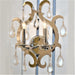 Henna Polished Chrome Clear Crystal 2 Light Wall Sconce - Wall Sconces