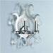 Henna Polished Chrome Clear Crystal 2 Light Wall Sconce - Wall Sconces