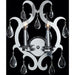 Henna Polished Chrome Clear Crystal 2 Light Wall Sconce - Wall Sconces