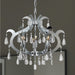 Henna Polished Chrome Clear Crystal 6 Light Chandelier - Chandeliers