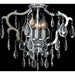 Henna Polished Chrome Clear Crystal 6 Light Flushmount - Flushmounts